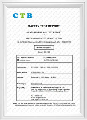 CTB200108011WX Slitting Machine-MD Report